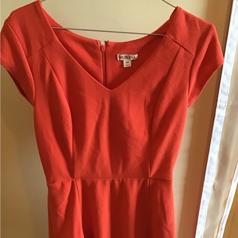 Merona Short Sleeve Dress Orange Women’s Small